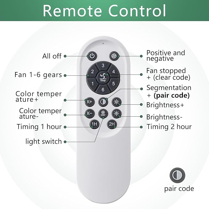 Modern Ceiling Fan with Light and Remote, Low Profile 32 Inch White Flush Mount Fandelier Ceiling Fan for Kitchen Bedroom