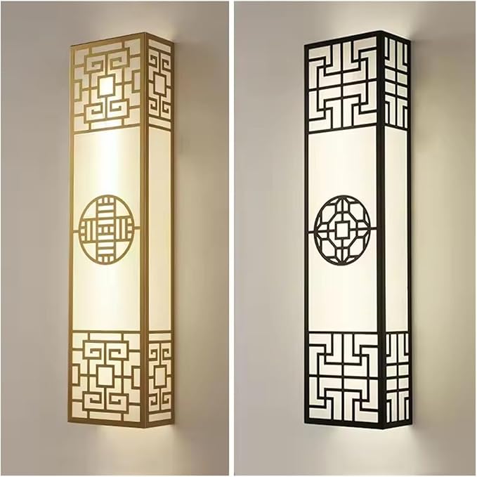 Chinese Style Bedroom Wall Lamp Strip Shaped Zen Background Wall Bedside Lamp Living Room Hallway Stairs Hotel Lighting,Wall Lamp