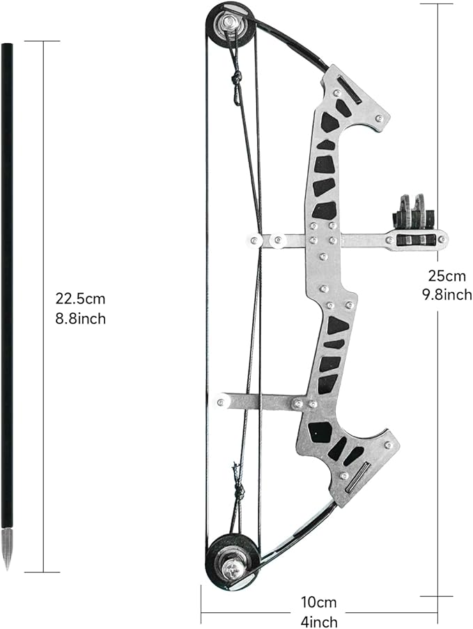 Archery Bow Set Left and Right Hand Compound Bow Hunting Bow Metal Material Catapult RH/LH for Practice Archery