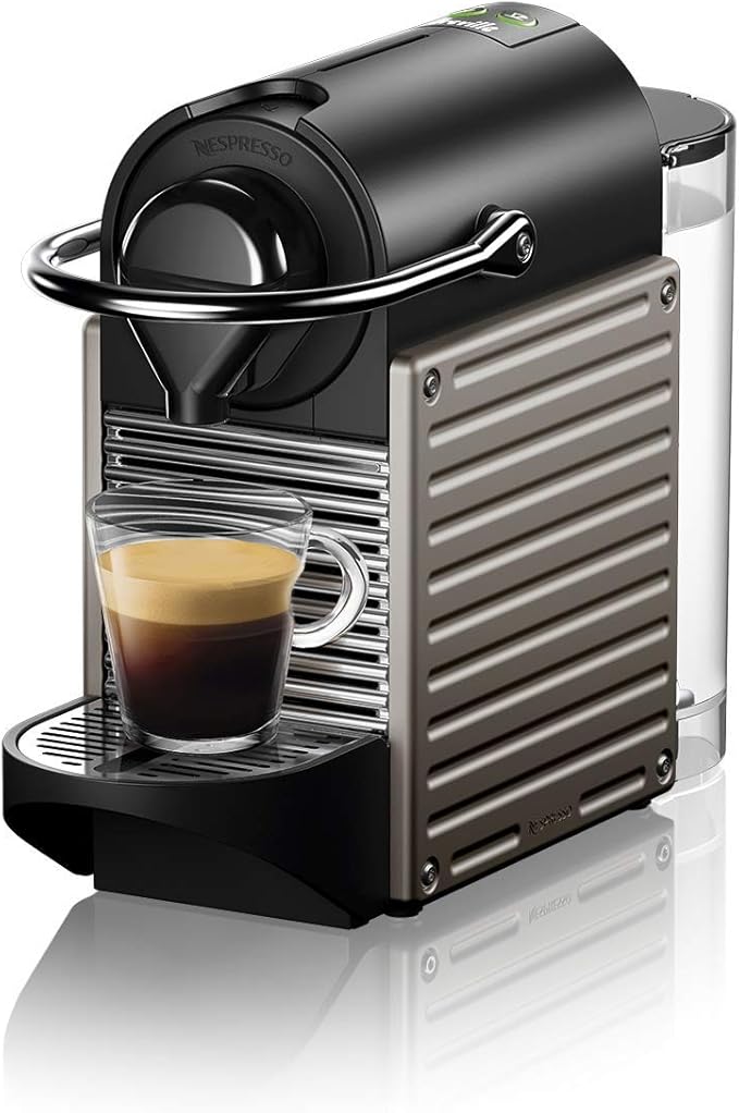 Nespresso BEC430TTN Pixie Espresso Machine by Breville, Titan