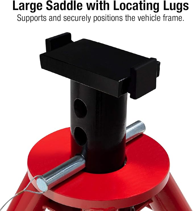 SUNEX TOOLS 1210 10-Ton Low Height Pin Type Jack Stands, Pair