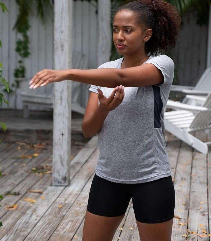 5 Pack Women's Dry Fit Short Sleeve Athletic Gym Workout Running Tops | Available in Plus Size, Exercise, Sports, Fitness, Quick Dry, Cooling, Moisture Wicking, Loose Basic Tees, Yoga, Pilates