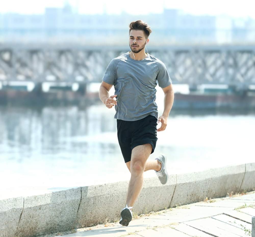 Skiennix Men's Workout Shirt - Quick Dry Athletic T-Shirt for Gym | Moisture Wicking, Short Sleeve