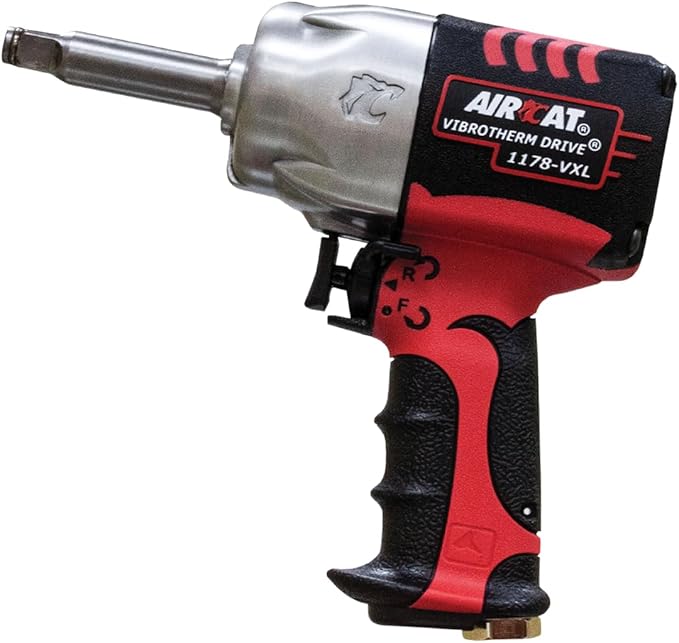 Aircat 1178-VXL-2: 1/2" Vibrotherm Drive Impact Wrench W/ 2" Ext. Anvil 1300 Ft-Lb