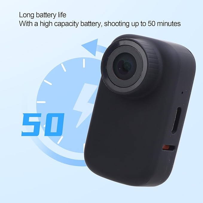 Pet Body Worn Camera, Pet Wearable Body Cam with HD Resolution and Water Design, Lightweight Action Camera for Dog Cat Outdoor Travel Adventures (Black)