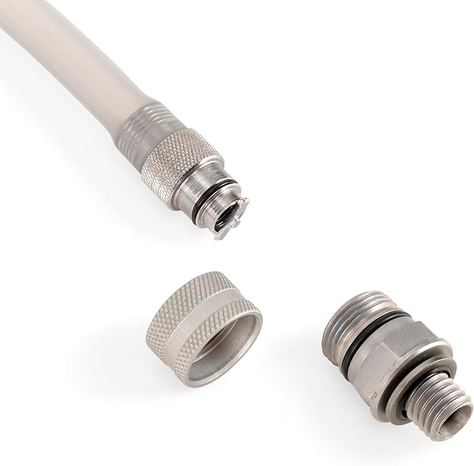 Stahlbus Oil Drain Valve Plug M12x1.75x12mm - CLEAN, EASY, NO TOOL Oil Change - Includes Oil Drain Plug, Washer, Cap, Connector, Silicone Hose