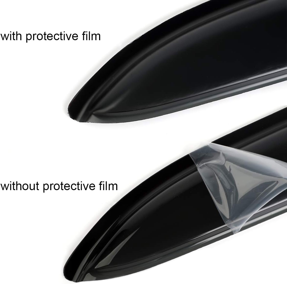 94992 Side Window Wind Deflector,4pc Outside Mount Style Nice Sun Rain Guards Set,Window Visor fit for 2013-2018 Toyota RAV-4