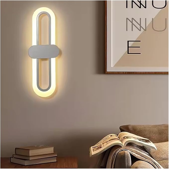 Modern Minimalist Living Room Background Wall Led Three-Color Light-Changing Wall Lamp Simple Aisle Balcony Lamp,Contemporary