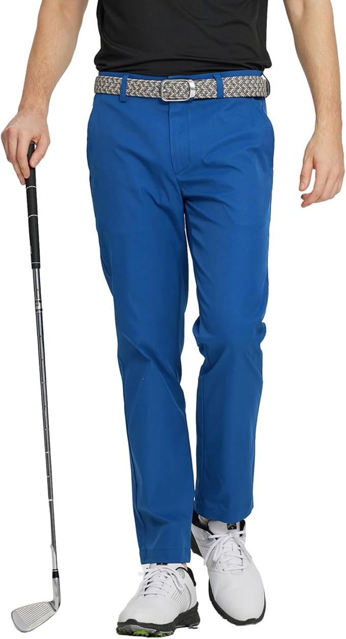 M MAELREG Golf Pants Men Quick Dry - 30"/32"/34" Stretch Lightweight 5 Pockets Water-Resistant Casual Mens Dress Pants