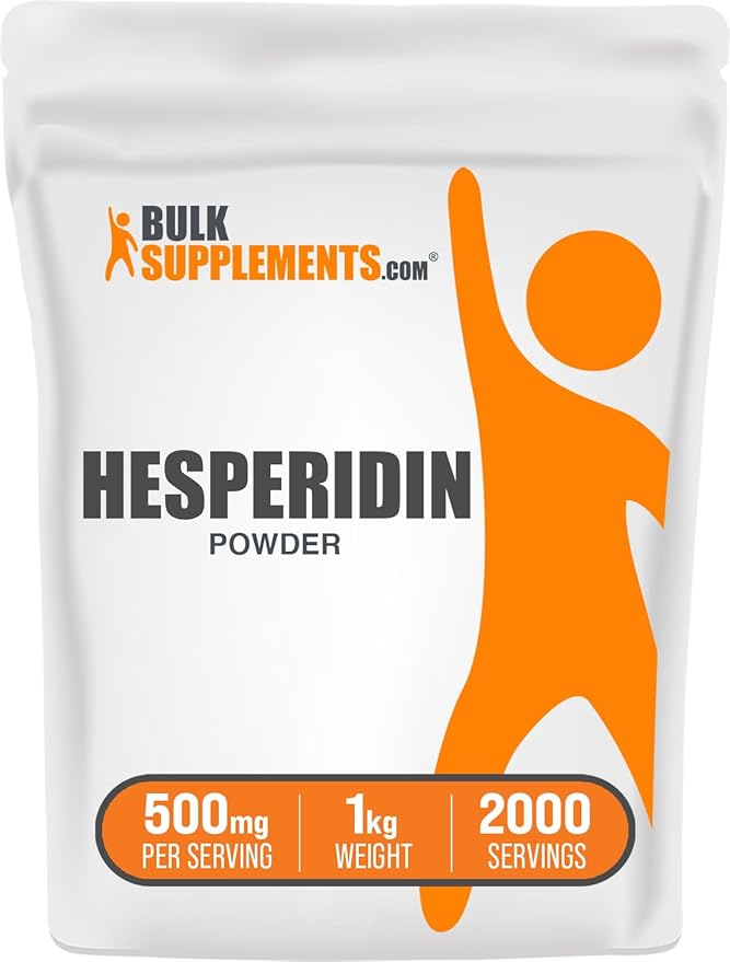 BulkSupplements.com Hesperidin Powder - Hesperidin Supplement, Hesperidin 500mg - Herbal Supplement, Vegan & Gluten Free, 500mg per Serving, 1kg (2.2 lbs) (Pack of 1)