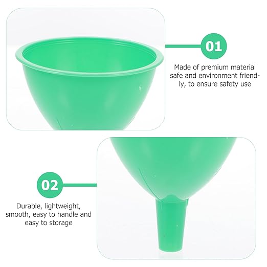 Small Plastic Funnel 2.75 Inch Mini Funnel for Narrow Neck Bottles Liquid Transfer Kitchen Lab Essential Oil Set