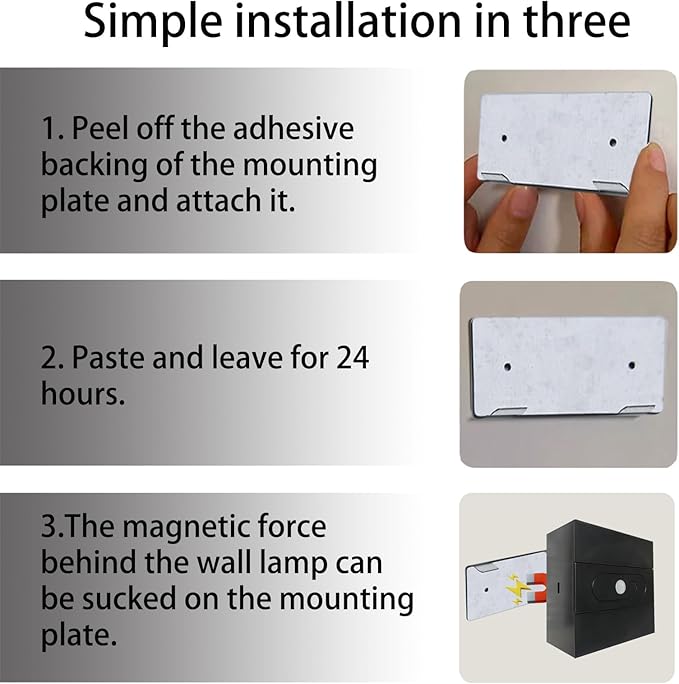 Wall Lights with Motion Sensor Indoor LED Modern Wall Lamp Brightness Adjustable Wall Sconce Recargables USB Con Batería Lighting Fixtures for Living Room Bedroom Corridor (Warm Light,Black)