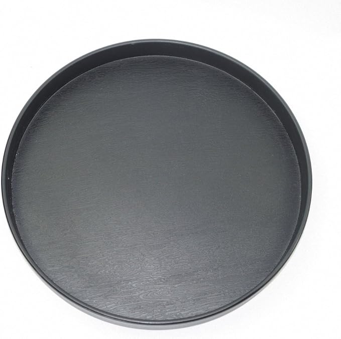 OMEM Reptile Food Bowl Water Dish,Feeding Dish, Birds Bowl (L, Black)