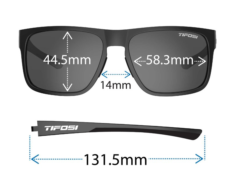 Tifosi Optics Swick Sunglasses (Blackout/Smoke lenses)