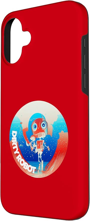 Dirty Robot my computer friend brand AI computing code cobot Case for iPhone 16 Plus