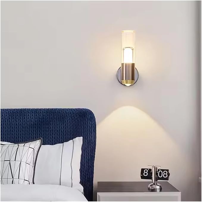 Modern Minimalist LED Wall Lamps, Transparent Ambient Lighting in Bedrooms, Background Decorative Fixtures,Wall lamp Indoor