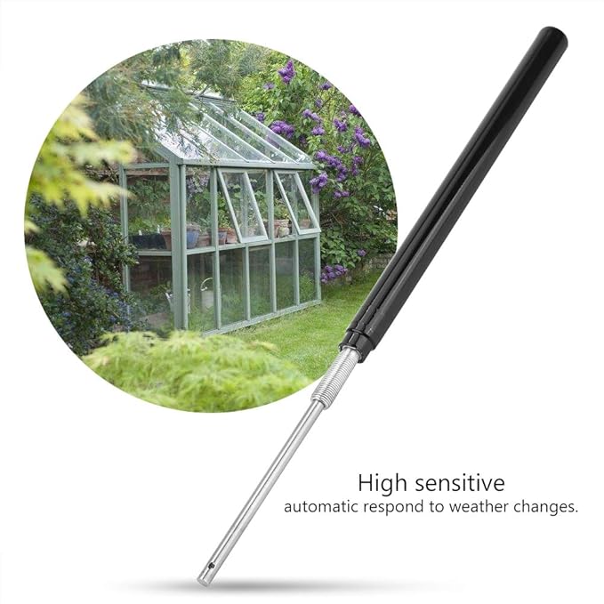 KANASI Automatic Window Opener, Black Replacement Cylinder Temperature Sensor for Greenhouse Window Roof Vent Opener