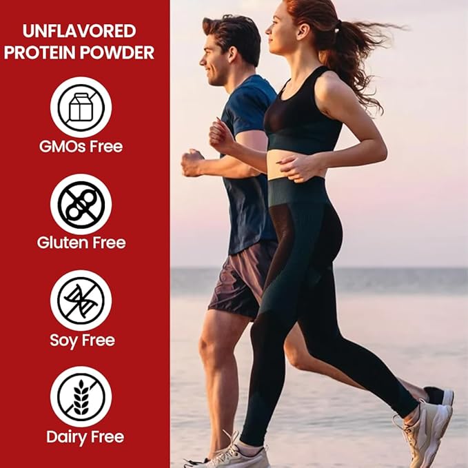 Sports Collagen Powder, 12.42 oz - Grass Fed Bovine & Wild Fish Hydrolyzed Type I, II, III Multi Collagen Peptides, Unflavored Protein Powder with BCAA, Magnesium & Electrolytes
