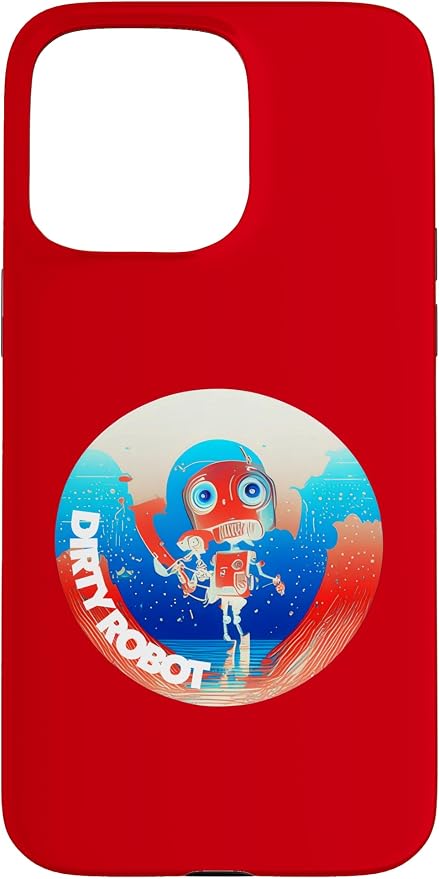 Dirty Robot my computer friend brand AI computing code cobot Case for iPhone 15 Pro Max