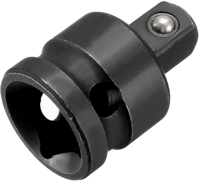 uxcell 3/8" Drive (Female) x 1/4" (Male) Impact Socket Reducer for Use with Air Impact Wrenches, Breaker Bars, Ratchets, CR-MO Steel