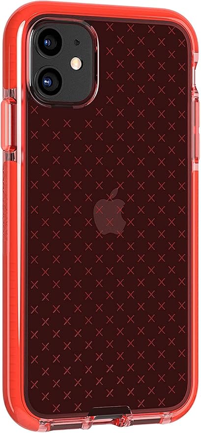 tech21 Evo Check Phone Case for Apple iPhone 11 with 12 ft. Drop Protection Coral