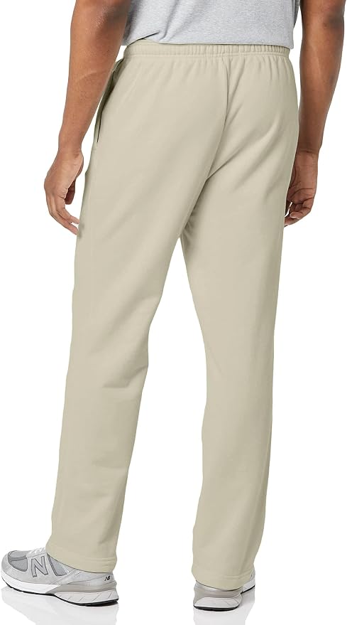 Amazon Essentials Men's Relaxed Straight Leg Fleece Open Bottom Sweatpant (Available in Big & Tall)