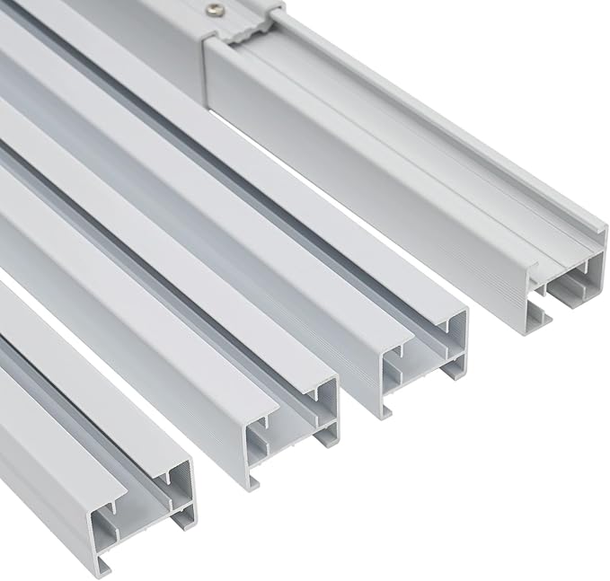 Electric Curtain Track, 7.08-13.78ft Motorized Curtain Track Kit DIY Electric Curtain Rod Smart Electric Curtain Rail with Remote Control for Home & Office, White, 88lbs Capacity