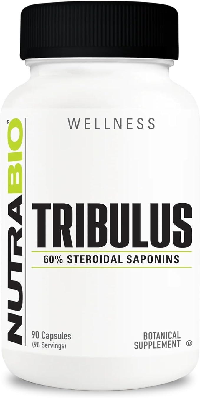 NutraBio Tribulus Terrestris Extract Supplement, 500mg - Tribulus Terrestris for Men and Women- Natural Vitality Booster, 90 Capsules