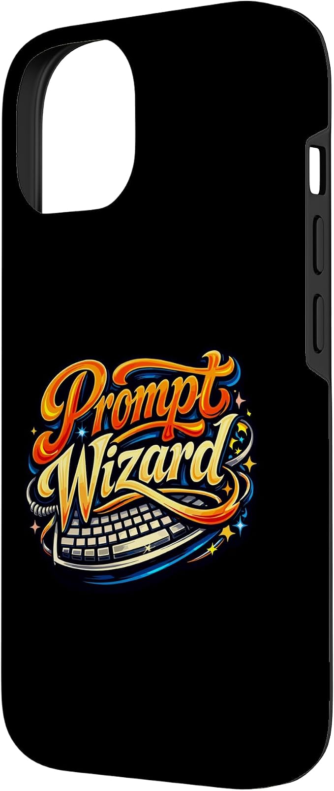 Prompt Wizard AI Retro Keyboard Case for iPhone 14