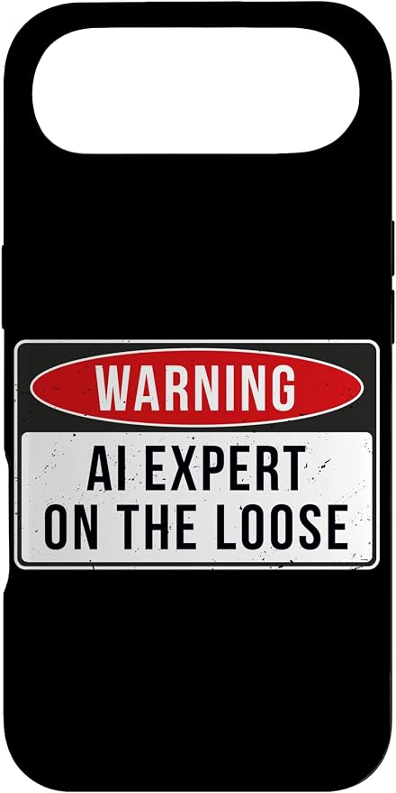 Warning Sign - AI Expert On The Loose Funny Job Quote Case for iPhone Air
