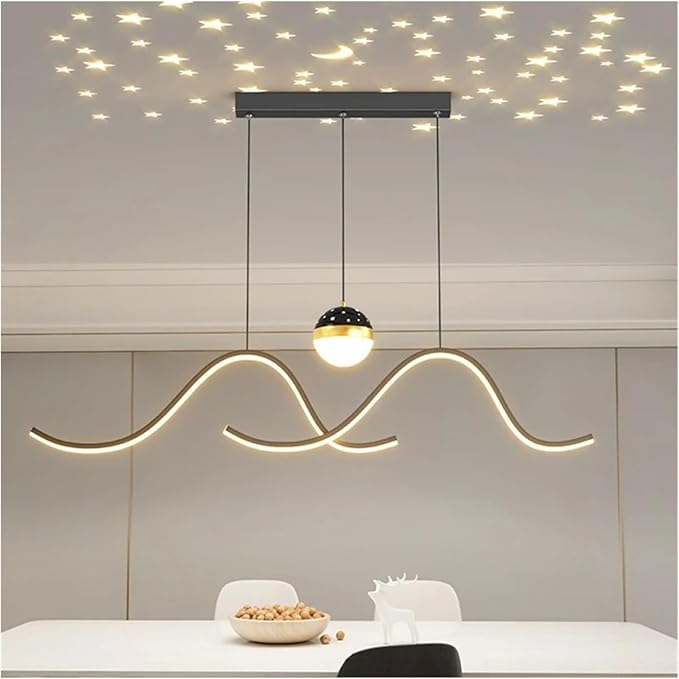 Modern Dining Room Lamparas Decoracion Smart Pendant Lights Decoration Chandeliers Compatible with Dining Room,for Living Room,Bianco