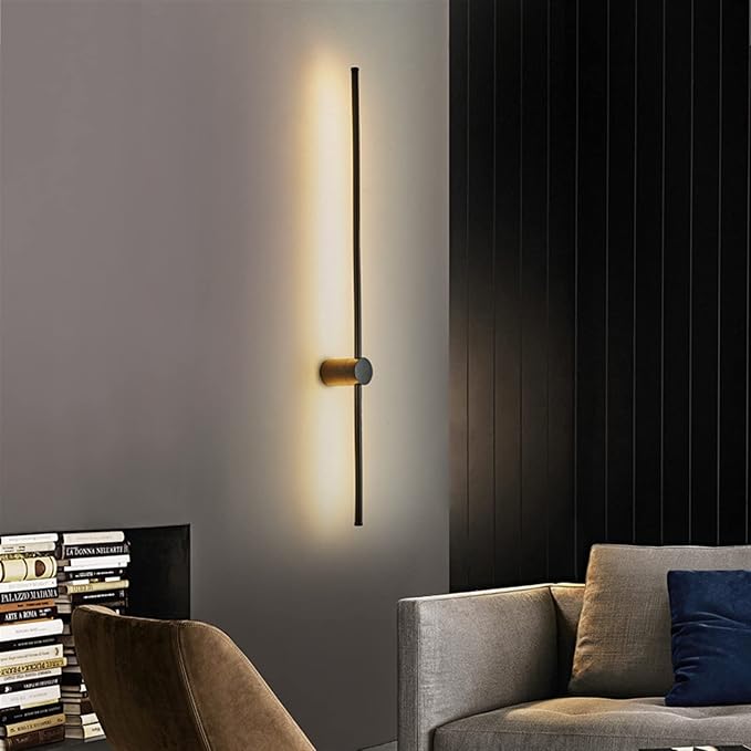 Living Room Minimalist Background Wall Decoration Bedroom Bedside Linear LED Wall Lamp,Chandeliers