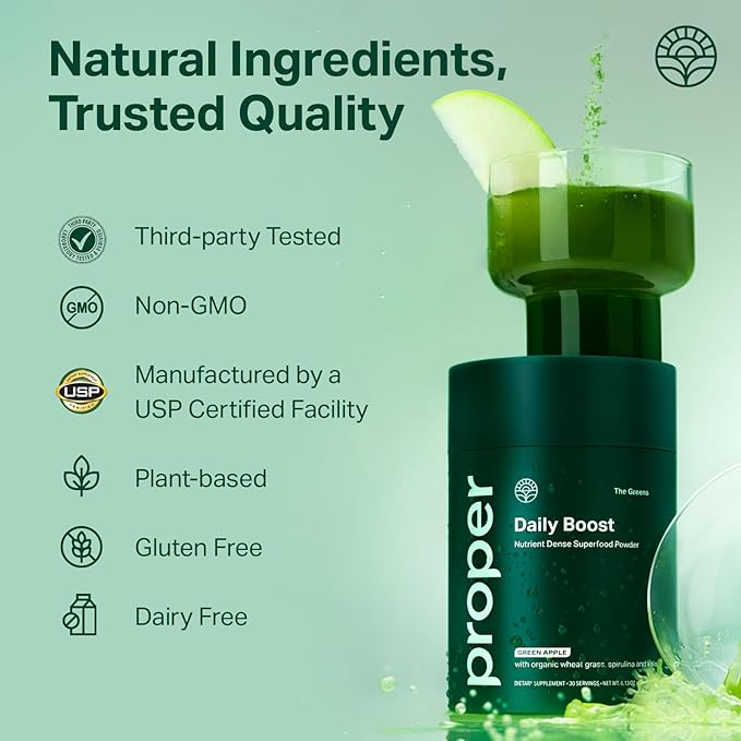 Proper Wellness Bundle – Daily Greens & Relaxation Drink Mix | Organic Superfood Powder with Probiotics & Calming Aid with Magnesium & Adaptogens | Supports Digestion, Sleep & Stress Relief