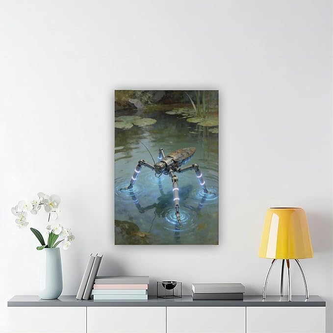 Framed Modern Sci Fi Wall Art for Living Room And Studio Futuristic Minimalist Decor 16x24inch(40x60cm)
