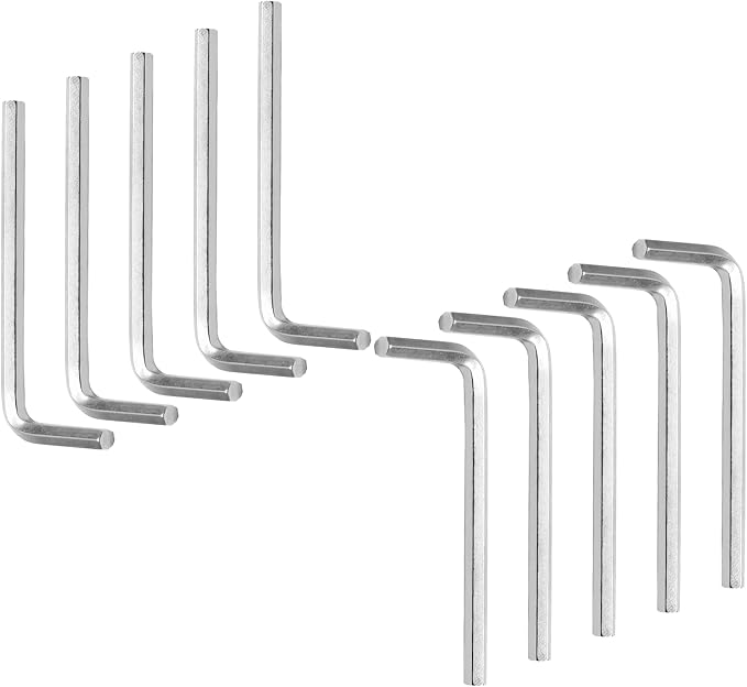 Piutouyar 5mm Hex Key Allen Key L Shaped Small Hex Wrench 10Pcs