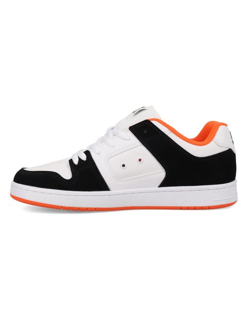 DC Men's Manteca 4 Skate Shoe, Black/White/Orange, 11