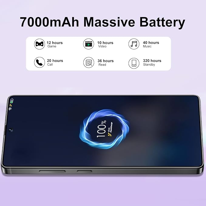 S26 Ultra 5G Unlocked Smartphone,16GB+512GB Cell Phone for Android 15, 6.99" Unlocked Cell Phone, 7000mAh, 68MP+108MP Dual Camera/Dual SIM/Fingerprint Lock/Face���Deep Purple