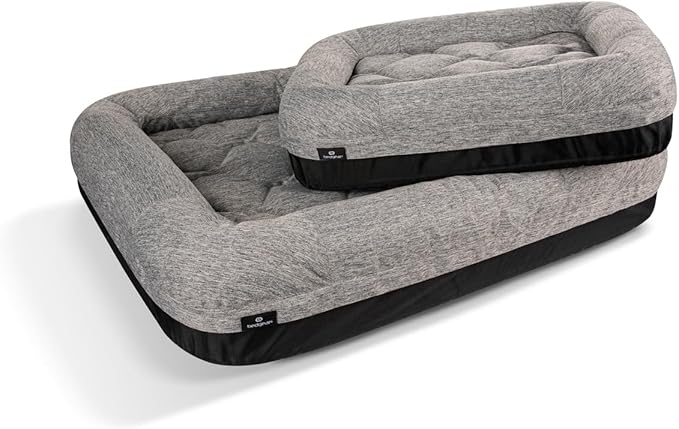 Bedgear Performance Dog Bed - Medium/Large - Durable Pet Bed with Washable Cover - Removable Pad for Travel