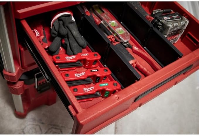 Milwaukee Electric - 17-Key Folding HEX Key Sets - SAE/Metric