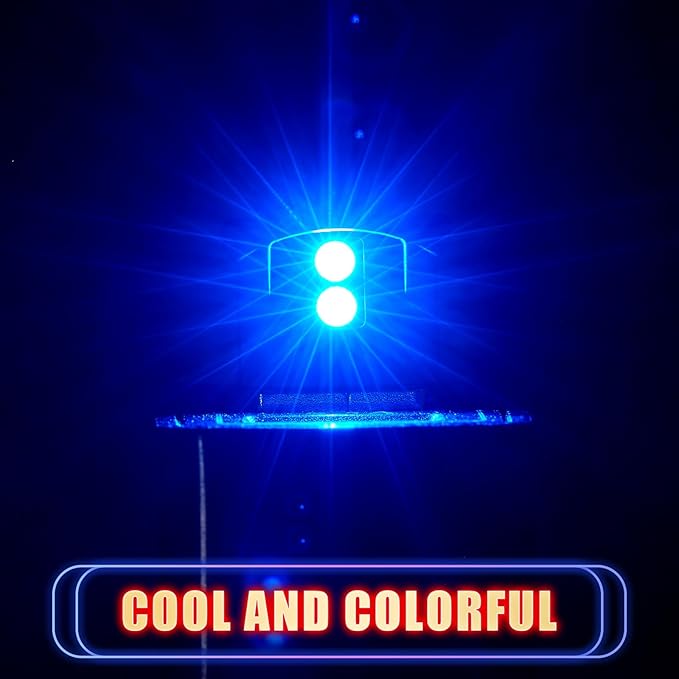 Frienda 4 Pieces Mini USB LED Light, Car LED Interior Lighting 5v Smart USB Atmosphere Light, Laptop Keyboard Office Decoration Night Lamp, Adjustable Brightness, 8 Colors (Type C)