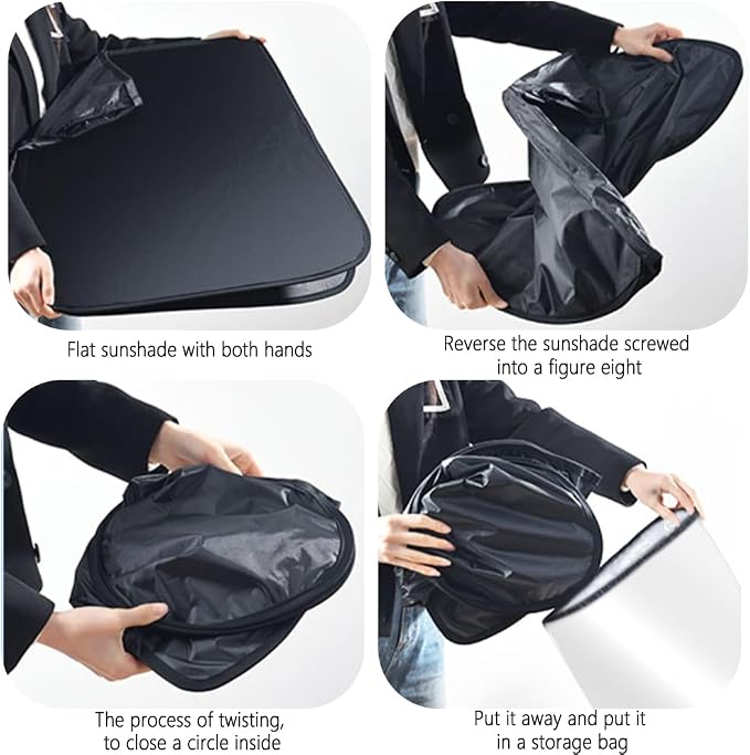 Car Windshield Sun Shade Compatible with Toyota Corolla 2020-2026,Oxford Cloth Sun Shade for Car Windshield with Foldable Design,Windshields Cover Suns Shades for Blocking Heat with Storage Bag