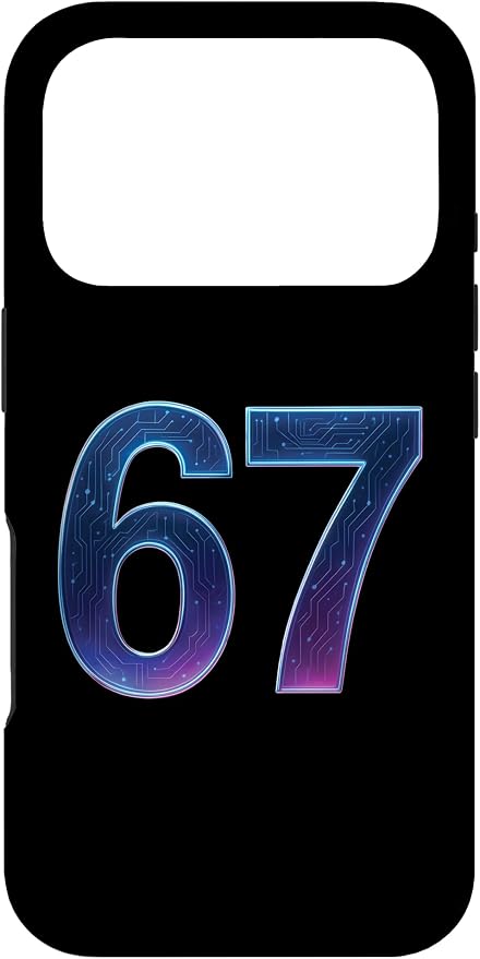 67 Meme Ai Quantum Number 67th Six Seven Tech Digital Future Case for iPhone 17 Pro