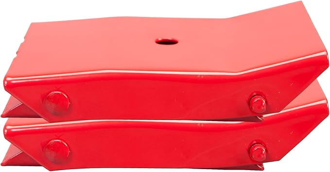 BIG RED AD4664 Torin Steel Safety Wheel Chock: Foldable Tire Stop, Red, 1 Pair, 10.52 x 8.48 x 8.99 cm