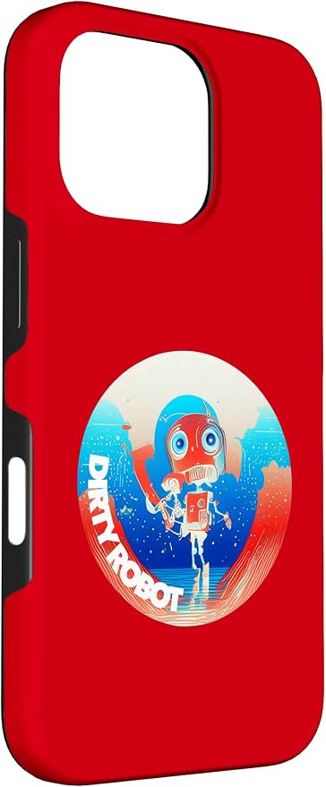 Dirty Robot my computer friend brand AI computing code cobot Case for iPhone 16 Pro