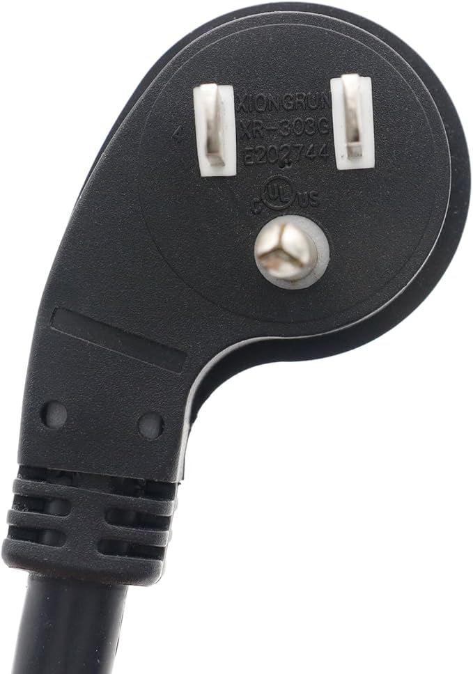 FIRMERST 1875W Low Profile Flat Plug 2Ft Extension Cord 14AWG 15A Black