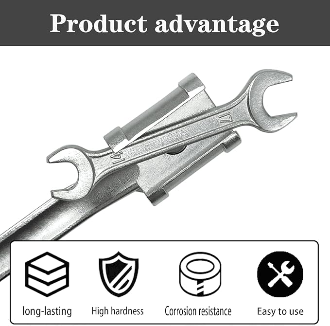 Universal Wrench Extender Bar, Torque Amplifier Tool, 13.5 Inch Extension Wrench Tool with 1/2 Inch Square Hole, Wrench Extender, Wrenches Mechanic Torque Multiplier Tool