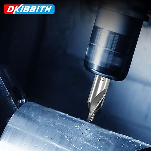 7 Pieces Center Drill Bits Set, M2 High Speed Steel 60-Degree Angle Center Drill Bits Kit Countersink Tools for Lathe Metalworking Size 1.0 1.5 2.0 2.5 3.0 4.0 5.0
