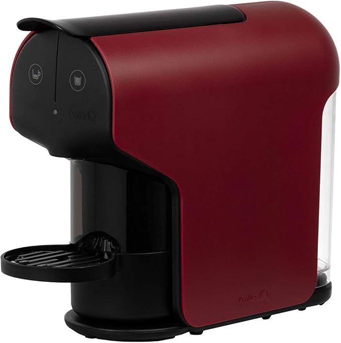 Delta Q Quick Espresso Pods Coffee Machine for Delta Capsules, Red
