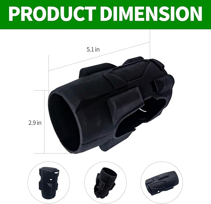 deawater 1pcs 49-16-2960 Mid-Torque Impact Rubber Protective Boot for 18v 3/8" Mid-Torque Impact Wrench 2960-20, 2962-20, 2962P-20