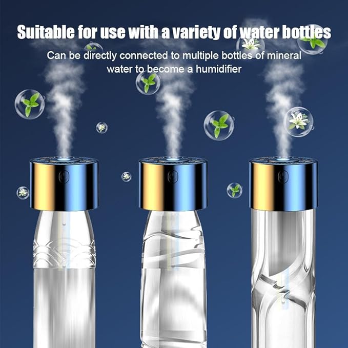 Car Humidifier,Car Diffuser,300ml Car Diffusers for Essential Oils,Smart Car Air Freshener Diffuser, USB Cool Mist Humidifier Diffuser, 7-LED Color Changing,for Car Home Office Bedroom(No Fragrance)